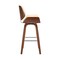 Armen Living Tyler 30" Bar Height Swivel Cream Faux Leather and Walnut Wood Bar Stool LCTYBACRWA30 - alternate 4